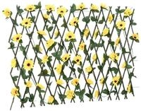 vidaXL Gartenzaun Rankgitter mit K&uuml;nstlichem Efeu 5 Stk. Erweiterbar 180x60 cm,