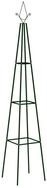 vidaXL Pergola Garten-Rankhilfen 2 Stk. Dunkelgr&uuml;n 35x35x195 cm Eisen, BxTxH: