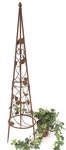 DanDiBo Ranks&auml;ule Rankhilfe Pyramide 082547 aus Metall 95 cm bis164 cm...