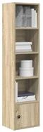 vidaXL B&uuml;cherregal NA B&uuml;cherregal Sonoma-Eiche 31x24x127 cm Spanplatte