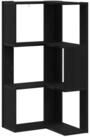 vidaXL B&uuml;cherregal B&uuml;cherregal Schwarz Eichen-Optik 50 x 50 x 102 cm, 1-tlg.