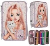 Depesche Federtasche DEPESCHE TOPModel Federtasche Blooming Kitty Katze 3 F&auml;cher