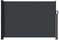 vidaXL Seitenmarkise Ausziehbares Seitenmarkise Schwarz 300 x 170 cm Polyester...