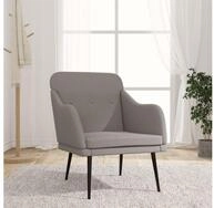 vidaXL Sessel, Sessel Taupe 63x76x80 cm Stoff