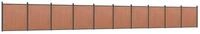 vidaXL Gartenzaun, Zaunelement Braun 1737x186 cm WPC