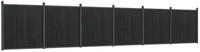 vidaXL Gartenzaun, Zaunelement Grau 1045x186 cm WPC