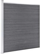 vidaXL Gartenzaun, Zaunelement WPC 526x186 cm Grau