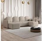 Masseno Ecksofa NUBERO mit Schlaffunktion U-Form, Sofa mit Bettkasten