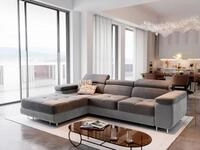 Masseno Ecksofa ELMA mit Schlaffunktion L-Form, Sofa mit Bettkasten