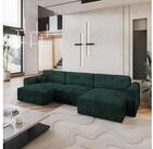 Masseno Ecksofa FENTO mit Schlaffunktion U-Form, Sofa mit Bettkasten