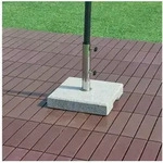 casa.pro Betonschirmst&auml;nder grau 38 cm x 6.5 cm x 38 cm