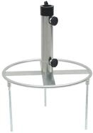 vidaXL Schirmhalter Sonnenschirmst&auml;nder mit Erdspie&szlig;en f&uuml;r &Oslash;38/48 mm Silbern