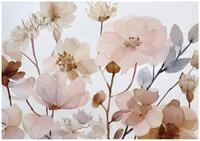 Wallarena Fototapete Blumen Boho - Mehrfarbig - Elegant - Vlies - Schlafzimmer,