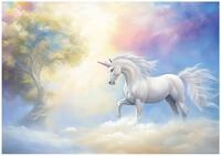 Wallarena Fototapete Kinderzimmer M&auml;dchen Einhorn Vlies Tapete Kinder Kindertapete,