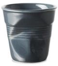 REVOL Espressotasse Knickbecher Tasse Espresso graphite 80ml, Porzellan