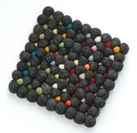 Cilio Topfuntersetzer Untersetzer Quadratisch 21x21cm Schafwolle Filz bis 100...