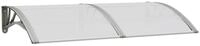 vidaXL Vordach, T&uuml;rvordach Grau 150x80 cm Polycarbonat
