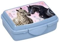 COPPENRATH DIE SPIEGELBURG Lunchbox Mini-Snackbox - Pferdefreunde, blau