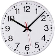 EUROTIME Wanduhr Funk-Wanduhr mit 4-Jahres- Uhrwerk 55000