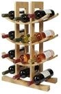relaxdays Weinregal aus Bambus f&uuml;r 12 Flasche, natur