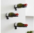 DanDiBo Weinregal Weinflaschenhalter Wand Metall Schwarz 3er Set 96714...