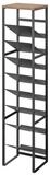 Yamazaki K&uuml;chenregal Tower Flaschenregal Metall mit 8 schr&auml;gen Ebenen 20x88x19cm,