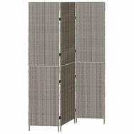 vidaXL Raumteiler Raumteiler Grau 146 x 180 cm Poly-Rattan, 1-tlg.