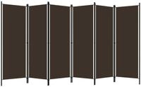 vidaXL Raumteiler, 6-tlg. Paravent Braun 300x180 cm