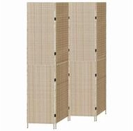 vidaXL Raumteiler Raumteiler Beige 195 x 180 cm Poly-Rattan, 1-tlg.