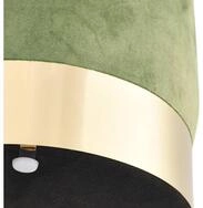 vidaXL Hocker, Sitzhocker, Fu&szlig;hocker Senfgr&uuml;n und Golden Samt