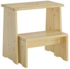 ERST-HOLZ Arbeitshocker Stufenhocker Klapphocker Tritthocker Klappbar Kiefer...