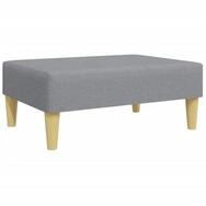 vidaXL Polsterhocker Fu&szlig;hocker Hellgrau 77x55x31 cm Stoff (1 St)