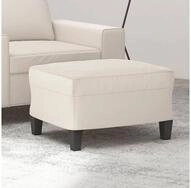 vidaXL Fu&szlig;hocker 60 x 50 x 41 cm Fu&szlig;hocker Beige 60x50x41 cm Mikrofasergewebe