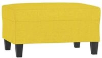 vidaXL Fu&szlig;hocker, Sitzhocker Hellgelb 70x55x41 cm Stoff