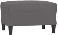 vidaXL Polsterhocker Fu&szlig;hocker Grau 60x50x41 cm Kunstleder (1 St)