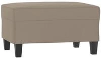 vidaXL Polsterhocker Fu&szlig;hocker Taupe 70x55x41 cm Mikrofasergewebe (1 St)