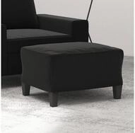 vidaXL Fu&szlig;hocker, Fu&szlig;hocker Schwarz 60x50x41 cm Mikrofasergewebe