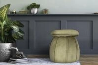 Kayoom Sitzhocker Hocker Corin,extravagante Form,stilvolle Farben,elegant gesteppter