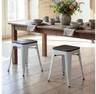 MCW Hocker MCW-A73-2-H, mit Holzsitzfl&auml;che, Maximale Belastbarkeit pro Stuhl: 120 kg