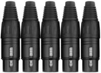 Pronomic Steckerset XLR-Female 5-St&uuml;ck Audio-Adapter XLR 3-polig weiblich,