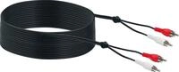 Schwaiger CIK5125 533 Audio-Kabel, CINCH Stecker, (1000 cm), mit Knickschutz
