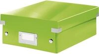 LEITZ Aufbewahrungsbox Organisationsbox Click & Store Wow Klein Graukarton gr&uuml;n