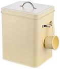 relaxdays Aufbewahrungsbox Waschmittelbox Metall 6 Liter, Beige