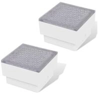 vidaXL LED Einbauleuchte 2 x LED Boden-Einbauleuchte 100 x 100 x 68 mm
