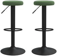 vidaXL Barhocker Barhocker 2 Stk. Dunkelgr&uuml;n Samt (2 St)