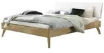 HASENA Massivholzbett braun 126 cm x 216 cm x 90 cm