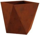 vidaXL Blumentopf Pflanzk&uuml;bel Rostig 40 x 40 x 40 cm Wetterfeststahl (1 St)