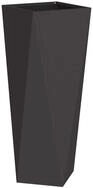 vidaXL Blumentopf Pflanzk&uuml;bel Schwarz 30 x 30 x 75 cm Stahl (1 St)