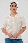 KAFFE Curve T-Shirt Kurzarm-Bluse KCbirda Gro&szlig;e Gr&ouml;&szlig;en