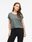 Vila Rundhalsshirt VIDREAMERS NEW PURE T-SHIRT/SU-NOOS Baumwollmischung, regular fit